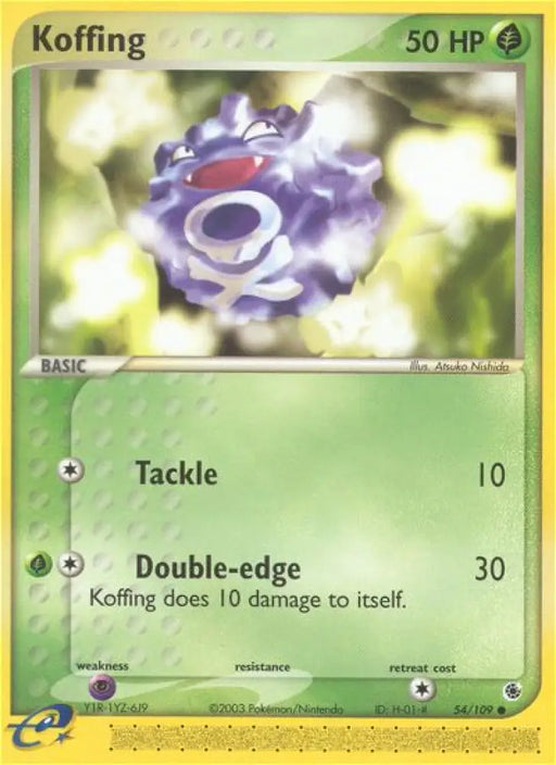 Koffing (54/109) [EX: Ruby & Sapphire] - Pokemon Single
