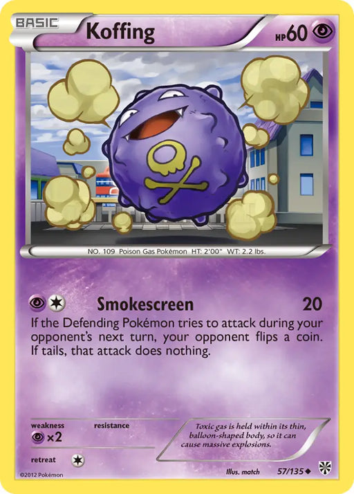 Koffing (57/135) [Black & White: Plasma Storm] - Pokemon Single