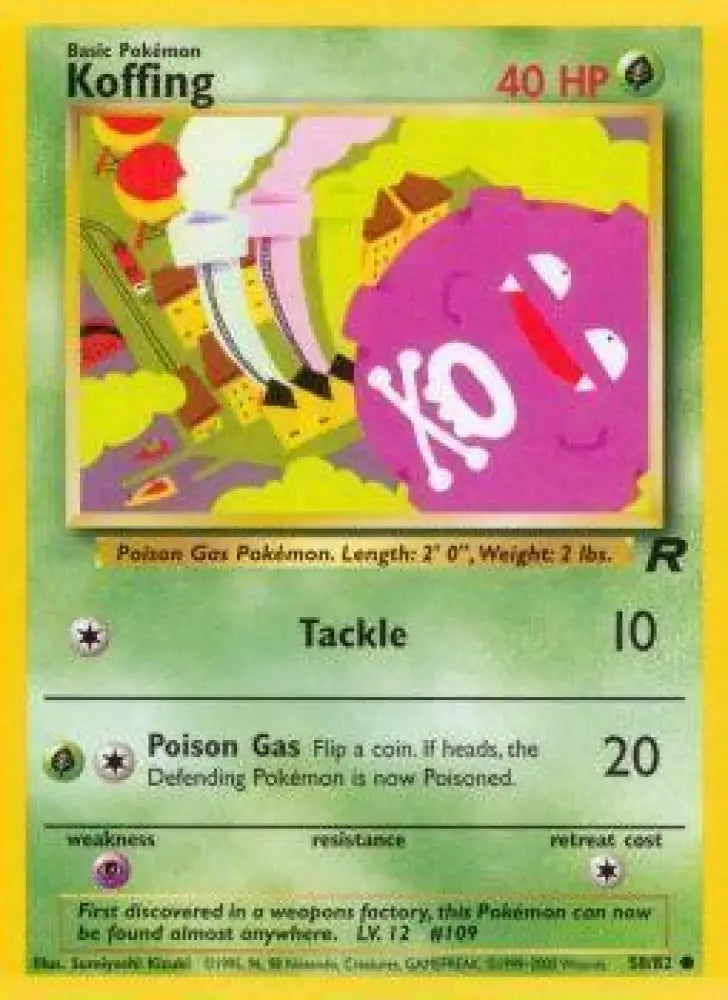 Koffing (58/82) [Team Rocket Unlimited] - Pokemon Single