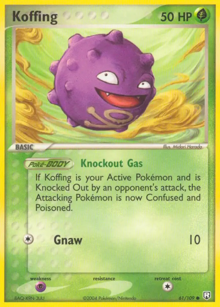 Koffing (61/109) [EX: Team Rocket Returns] - Pokemon Single