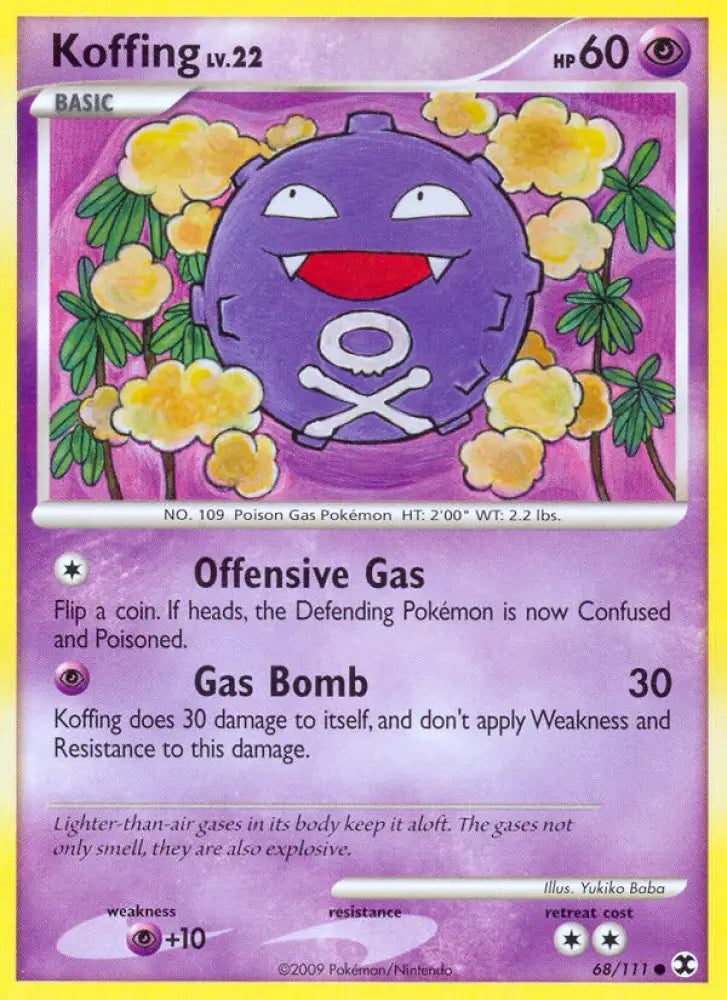 Koffing (68/111) [Platinum: Rising Rivals] - Pokemon Single