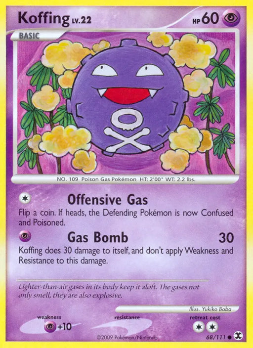 Koffing (68/111) [Platinum: Rising Rivals] - Pokemon Single
