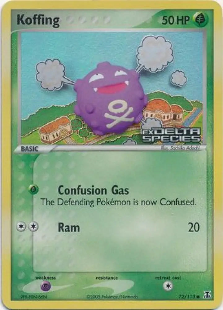 Koffing (72/113) (Stamped) [EX: Delta Species] - Pokemon Single