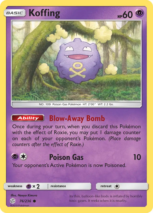 Koffing (76/236) [Sun & Moon: Cosmic Eclipse] - Pokemon Single