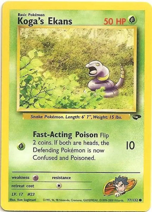 Koga’s Ekans (77/132) [Gym Challenge Unlimited] - Pokemon Single