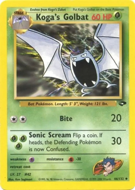 Koga’s Golbat (46/132) [Gym Challenge Unlimited] - Pokemon Single