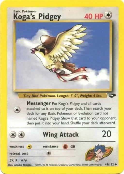 Koga’s Pidgey (49/132) [Gym Challenge Unlimited] - Pokemon Single