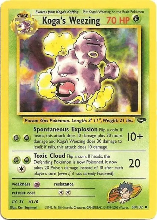 Koga’s Weezing (50/132) [Gym Challenge Unlimited] - Pokemon Single