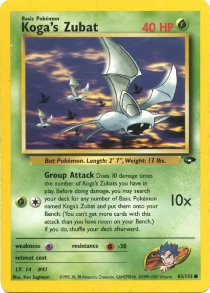 Koga’s Zubat (83/132) [Gym Challenge Unlimited] - Pokemon Single