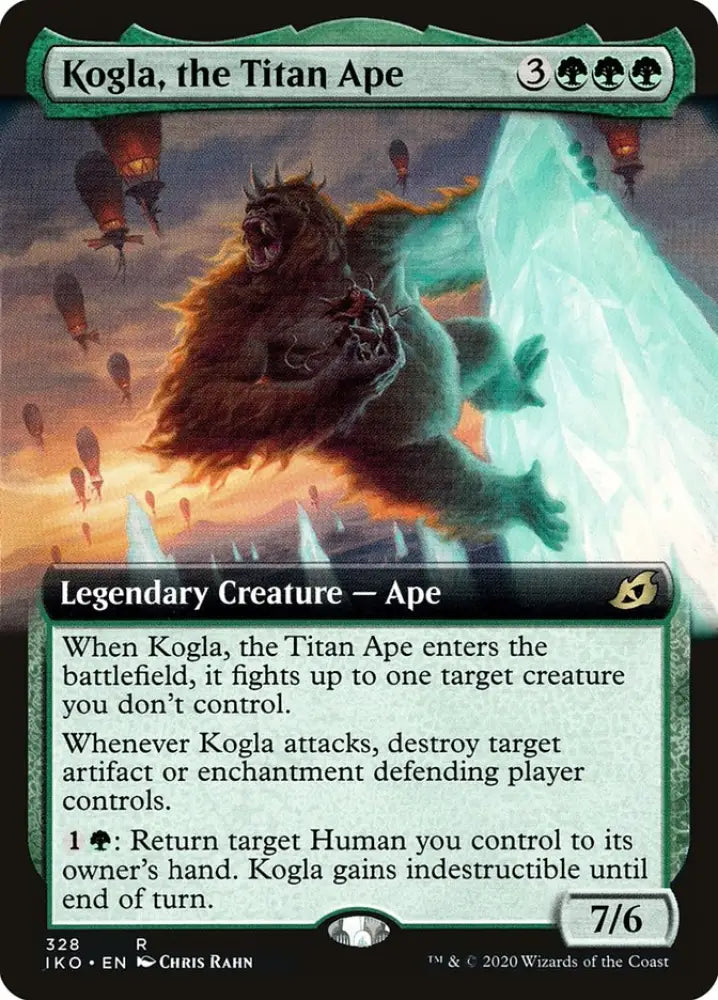Kogla the Titan Ape (Extended Art) [Ikoria: Lair of Behemoths] - MTG Single