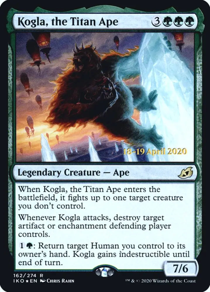 Kogla the Titan Ape [Ikoria: Lair of Behemoths Prerelease Promos] - MTG Single