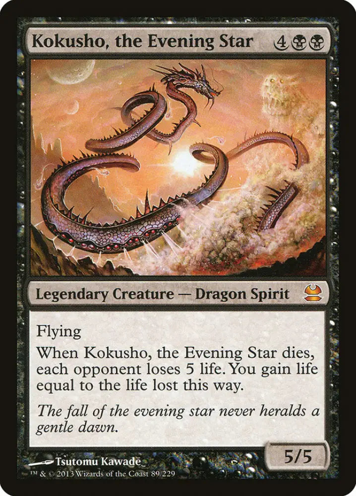 Kokusho the Evening Star [Modern Masters] - MTG Single