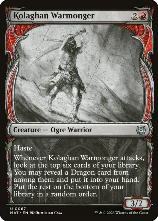 Kolaghan Warmonger (Showcase) [March of the Machine: The Aftermath] - MTG Single