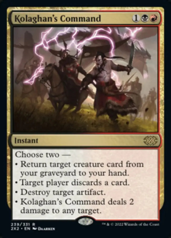 Kolaghan’s Command [Double Masters 2022] - MTG Single