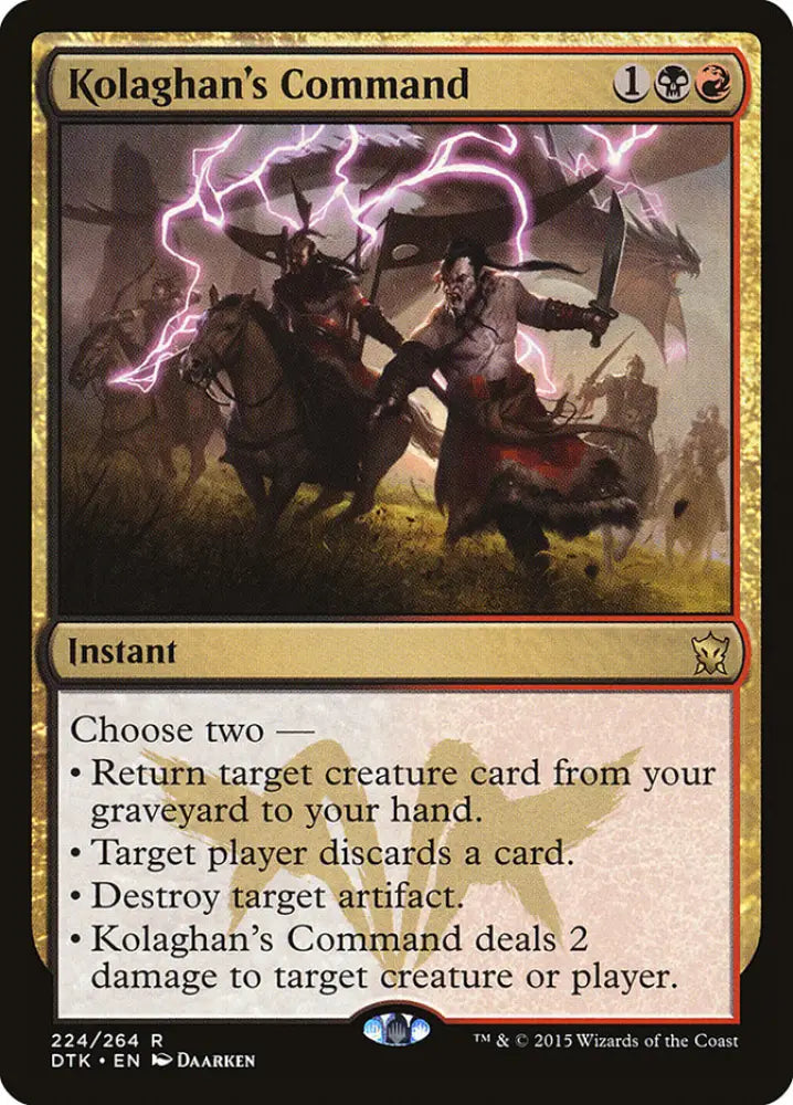 Kolaghan’s Command [Dragons of Tarkir] - MTG Single