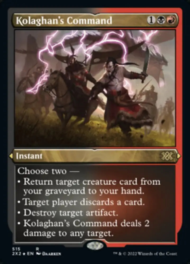 Kolaghan’s Command (Foil Etched) [Double Masters 2022] - MTG Single