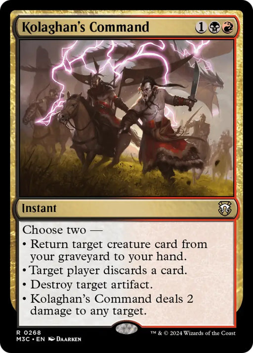 Kolaghan’s Command (Ripple Foil) [Modern Horizons 3 Commander] - MTG Single