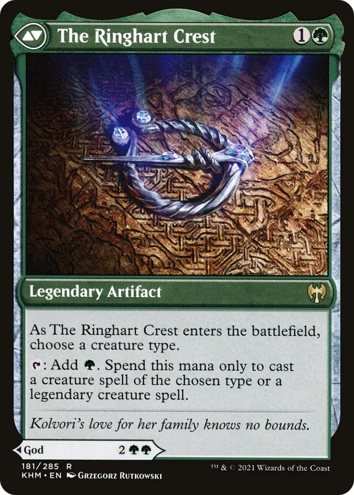 Kolvori God of Kinship // The Ringhart Crest [Secret Lair: From Cute to Brute] - MTG Single