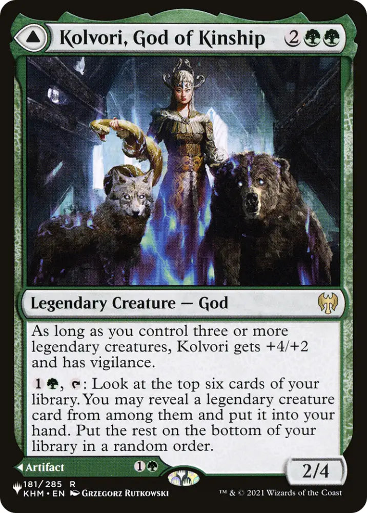 Kolvori God of Kinship // The Ringhart Crest [Secret Lair: From Cute to Brute] - MTG Single
