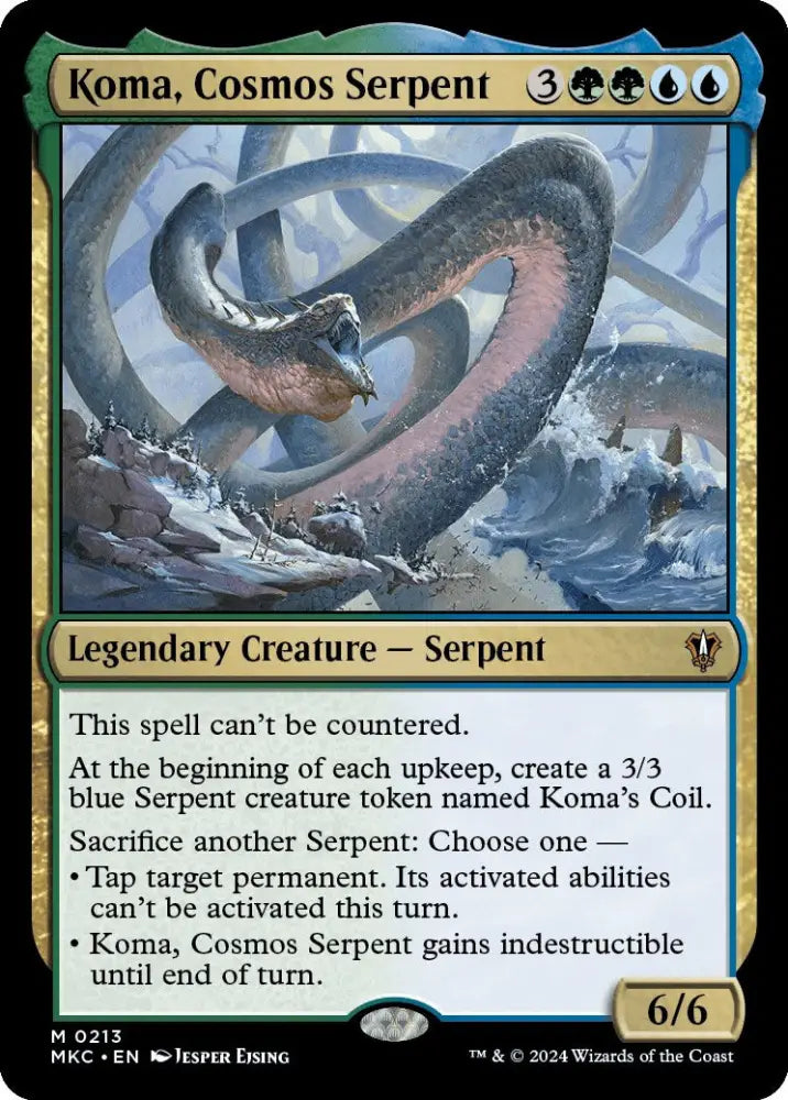Koma Cosmos Serpent [Murders at Karlov Manor Commander] - MTG Single
