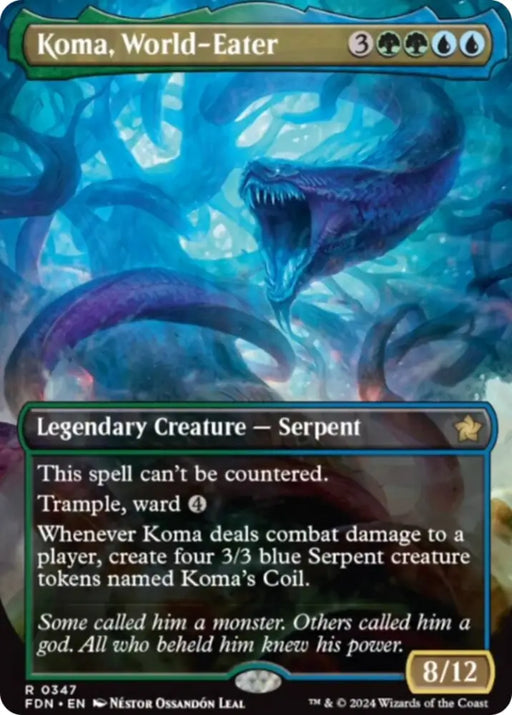 Koma World-Eater (Borderless) [Foundations] - MTG Single