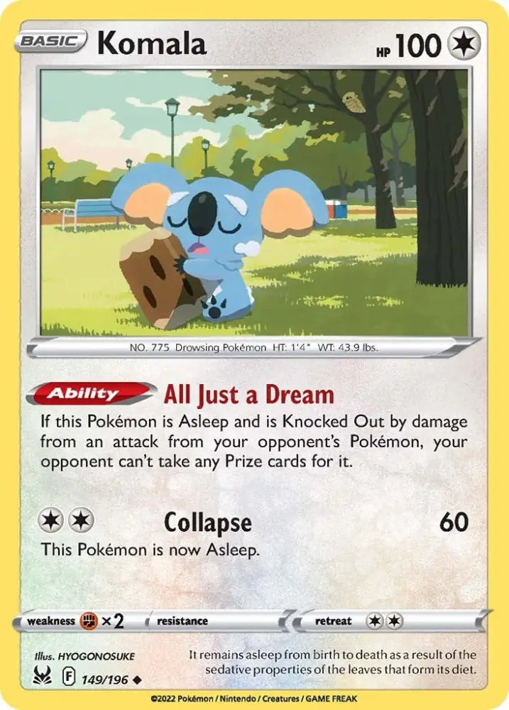 Komala (149/196) [Sword & Shield: Lost Origin] - Pokemon Single