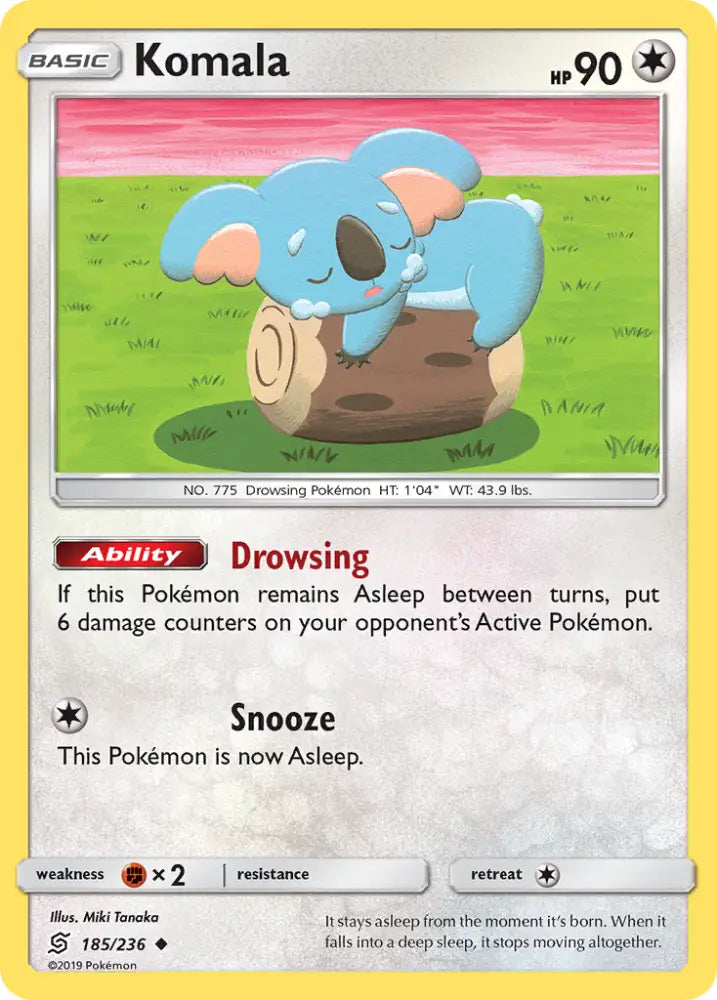 Komala (185/236) [Sun & Moon: Unified Minds] - Pokemon Single