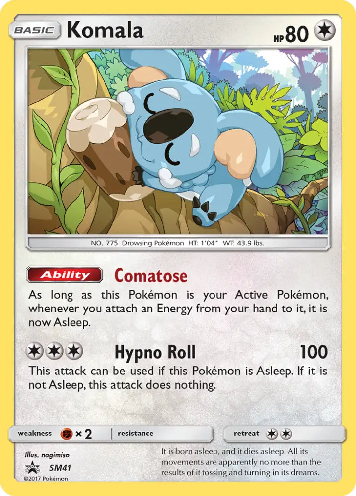 Komala (SM41) [Sun & Moon: Black Star Promos] - Pokemon Single
