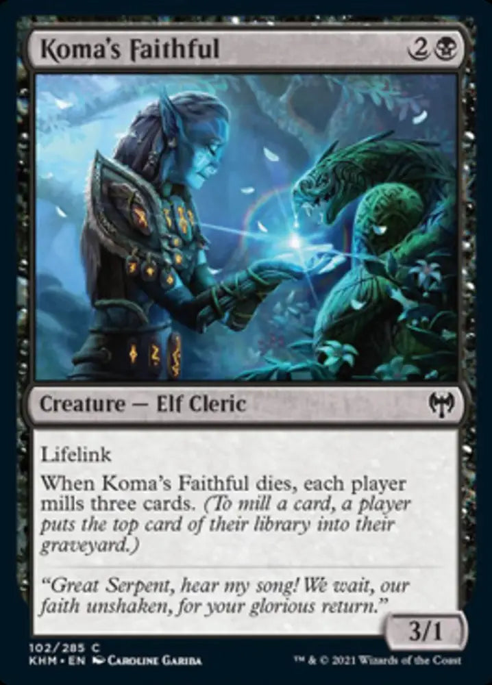 Koma’s Faithful [Kaldheim] - MTG Single