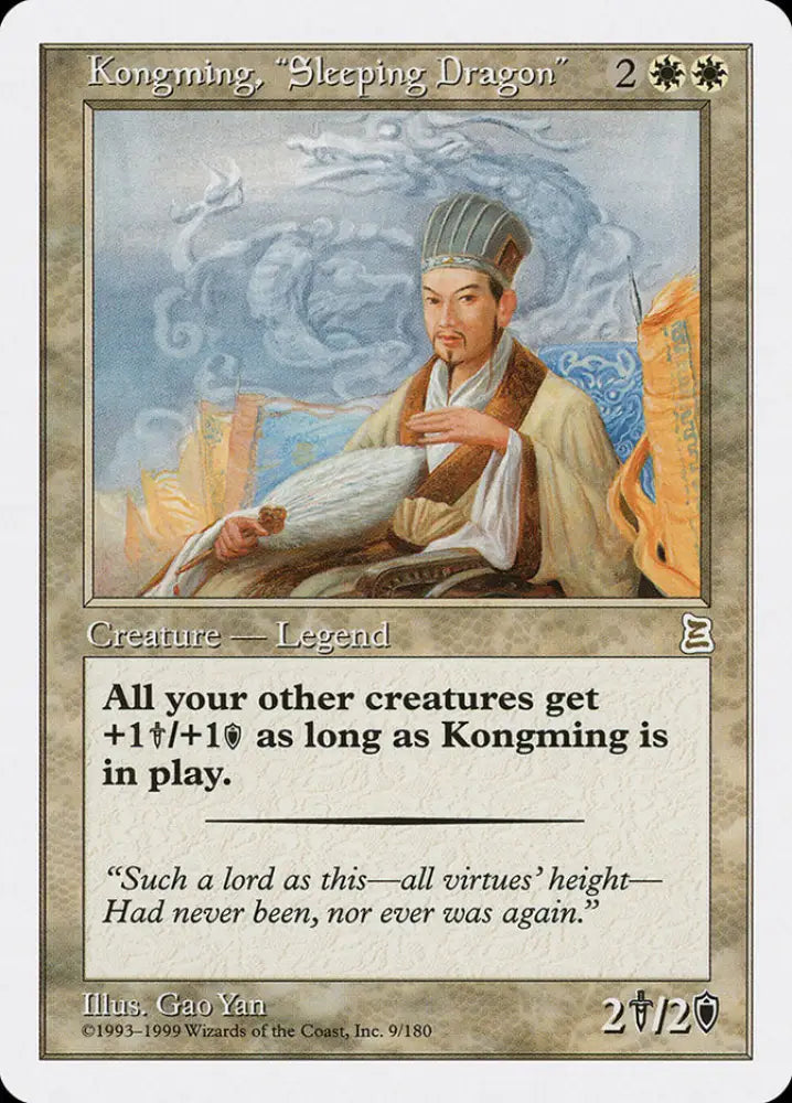 Kongming ’Sleeping Dragon’ [Portal Three Kingdoms] - MTG Single