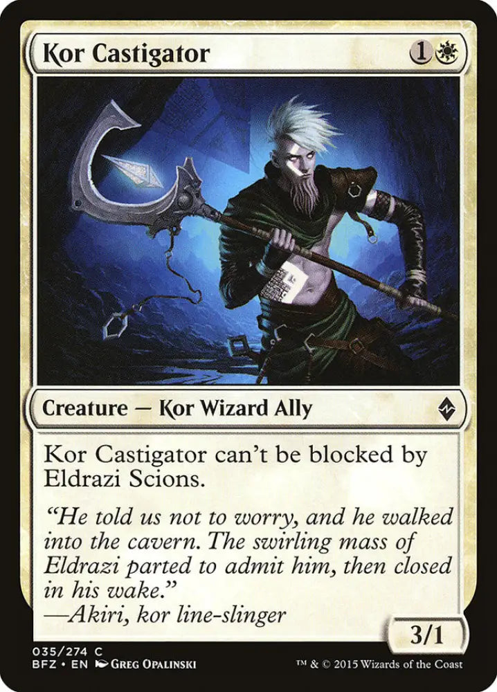Kor Castigator [Battle for Zendikar] - MTG Single
