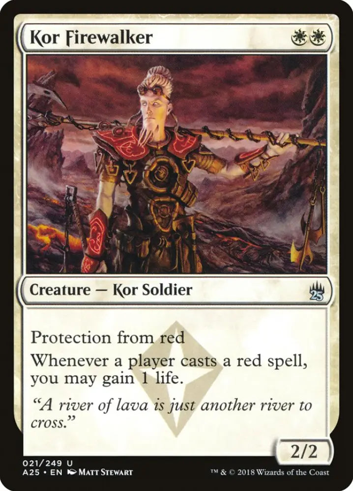 Kor Firewalker [Masters 25] - MTG Single