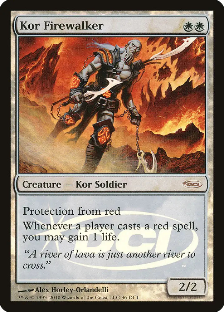 Kor Firewalker [Wizards Play Network 2010] - MTG Single