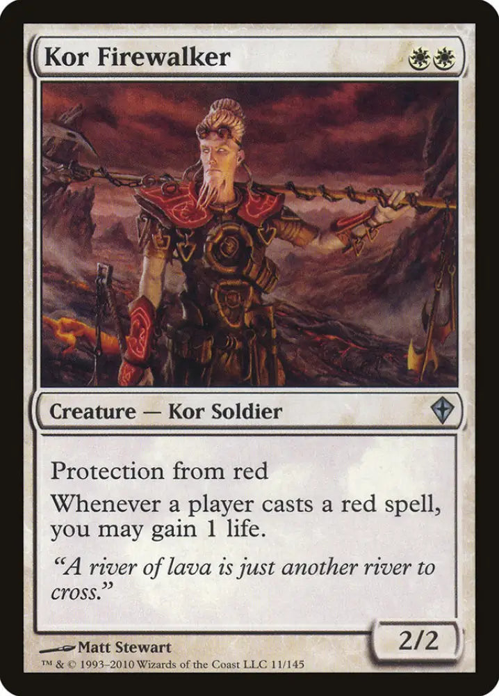 Kor Firewalker [Worldwake] - MTG Single