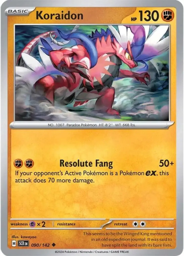 Koraidon (090/142) [Scarlet & Violet: Stellar Crown] - Pokemon Single
