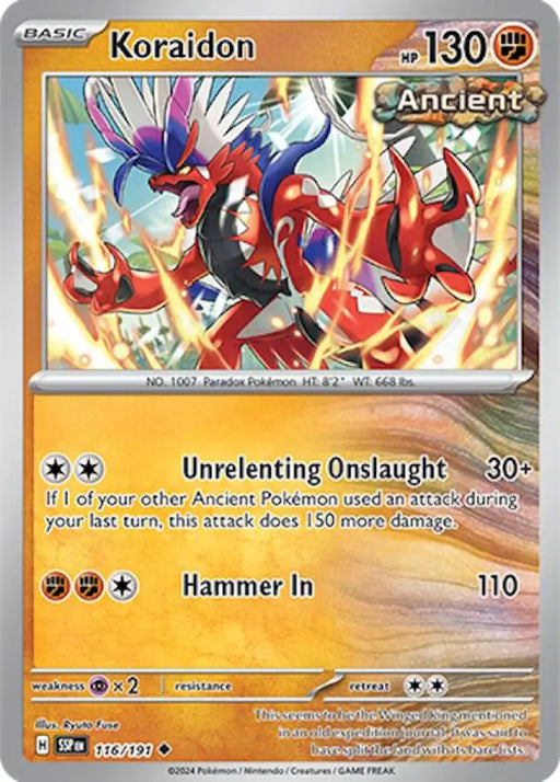 Koraidon (116/191) [Scarlet & Violet: Surging Sparks] - Pokemon Single