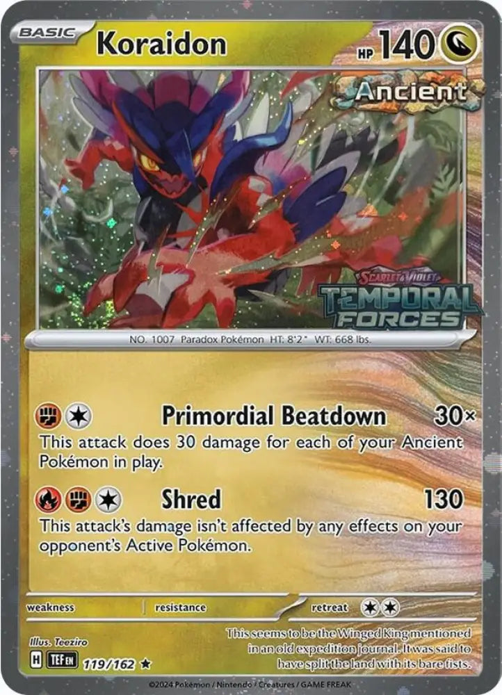Koraidon (119/162) (European Promo) [Miscellaneous Cards] - Pokemon Single