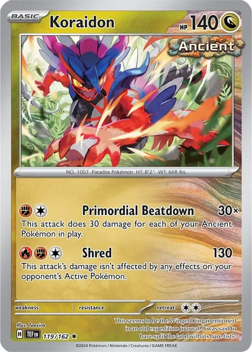 Koraidon (119/162) (Theme Deck Exclusive) [Scarlet & Violet: Temporal Forces] - Pokemon Single