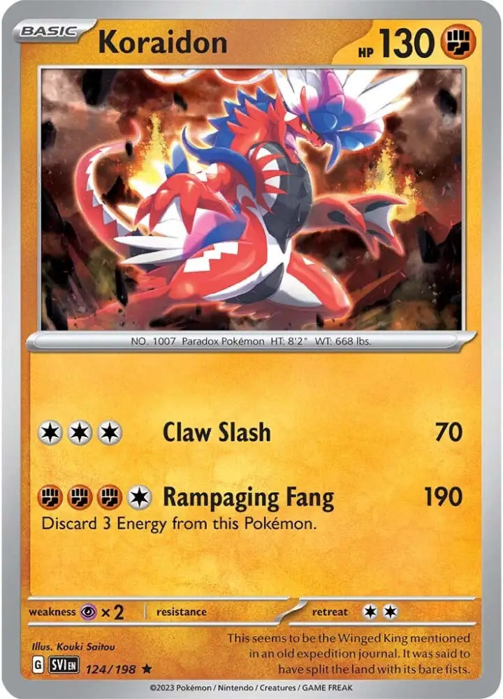 Koraidon (124/198) [Scarlet & Violet: Base Set] - Pokemon Single