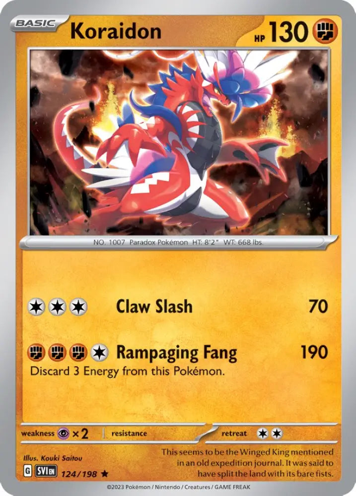 Koraidon (124/198) (Theme Deck Exclusive) [Scarlet & Violet: Black Star Promos] - Pokemon Single