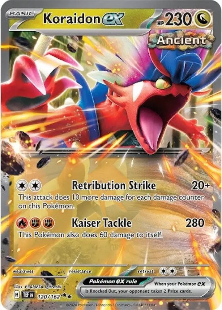 Koraidon ex (120/162) [Scarlet & Violet: Temporal Forces] - Pokemon Single