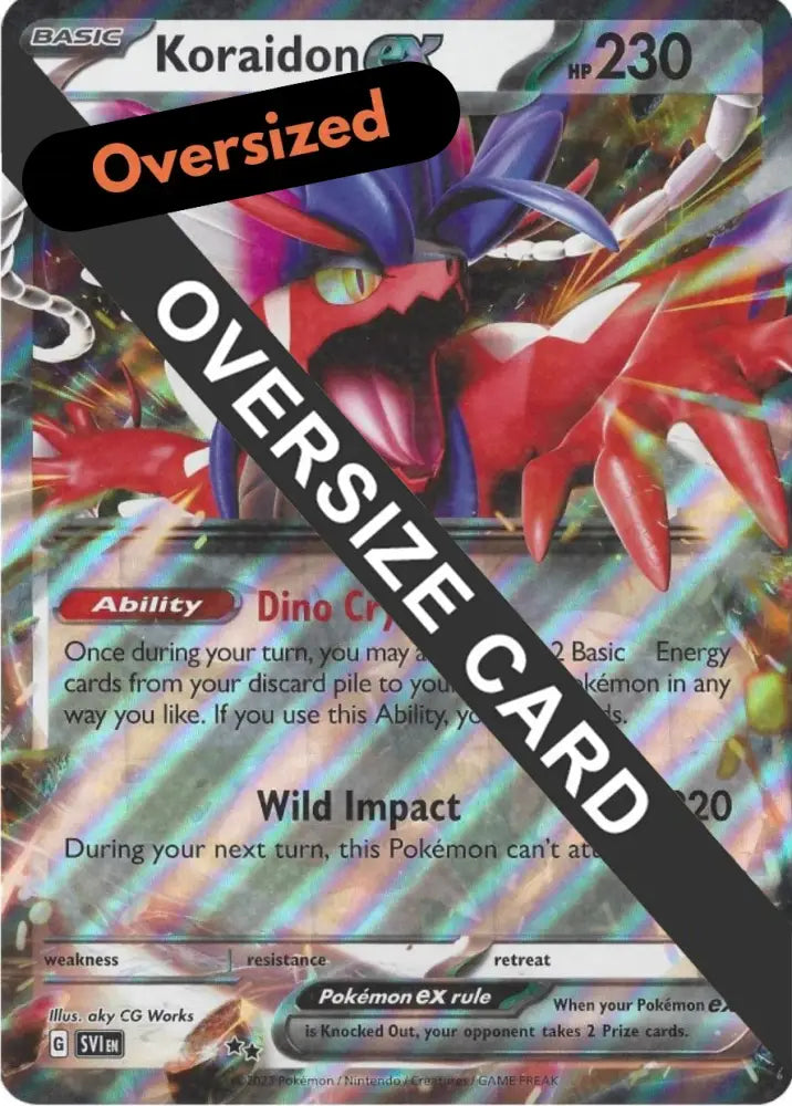 Koraidon ex (125/198) (Jumbo Card) [Scarlet & Violet: Base Set] - Pokemon Single