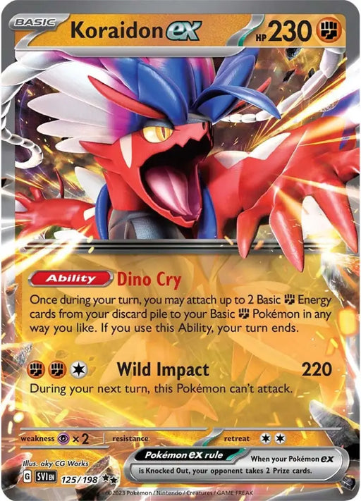 Koraidon ex (125/198) [Scarlet & Violet: Base Set] - Pokemon Single
