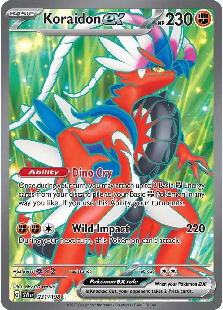 Koraidon ex (231/198) [Scarlet & Violet: Base Set] - Pokemon Single