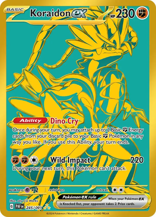 Koraidon ex (245/091) [Scarlet & Violet: Paldean Fates] - Pokemon Single