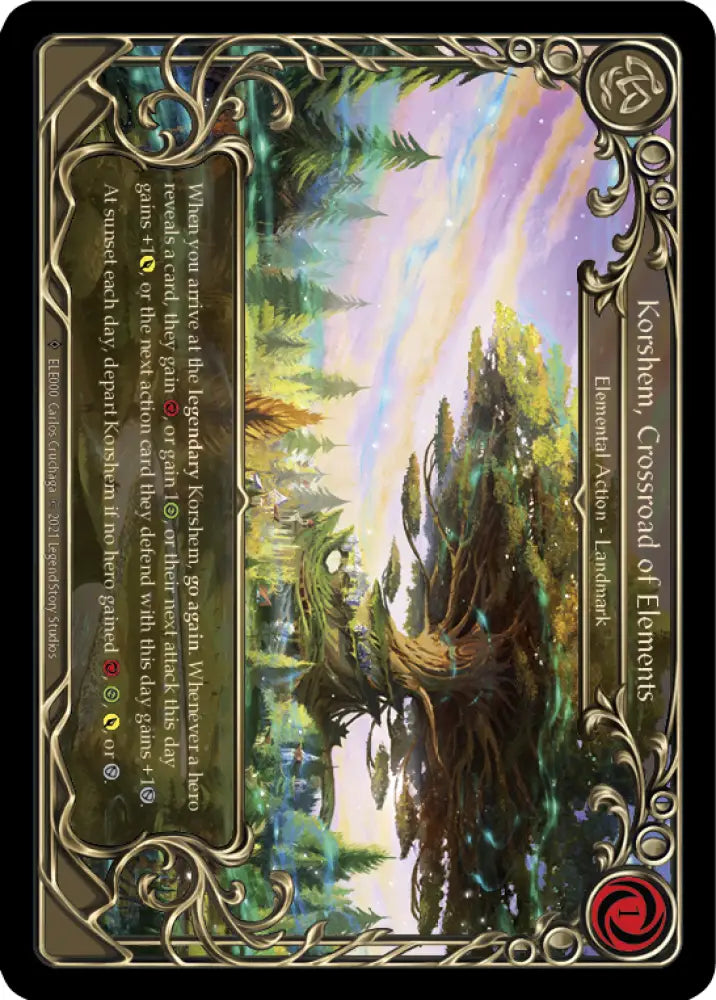 Korshem Crossroad of Elements [Tales of Aria Unlimited] Unlimited Rainbow Foil - Flesh And Blood Single