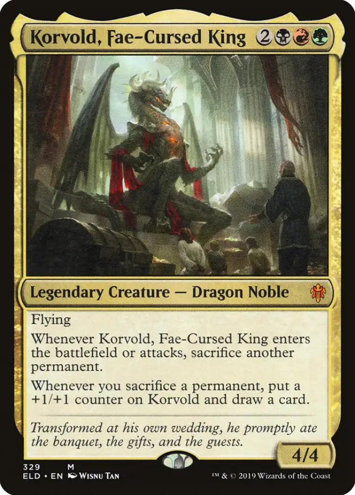 Korvold Fae-Cursed King [Throne of Eldraine] - MTG Single
