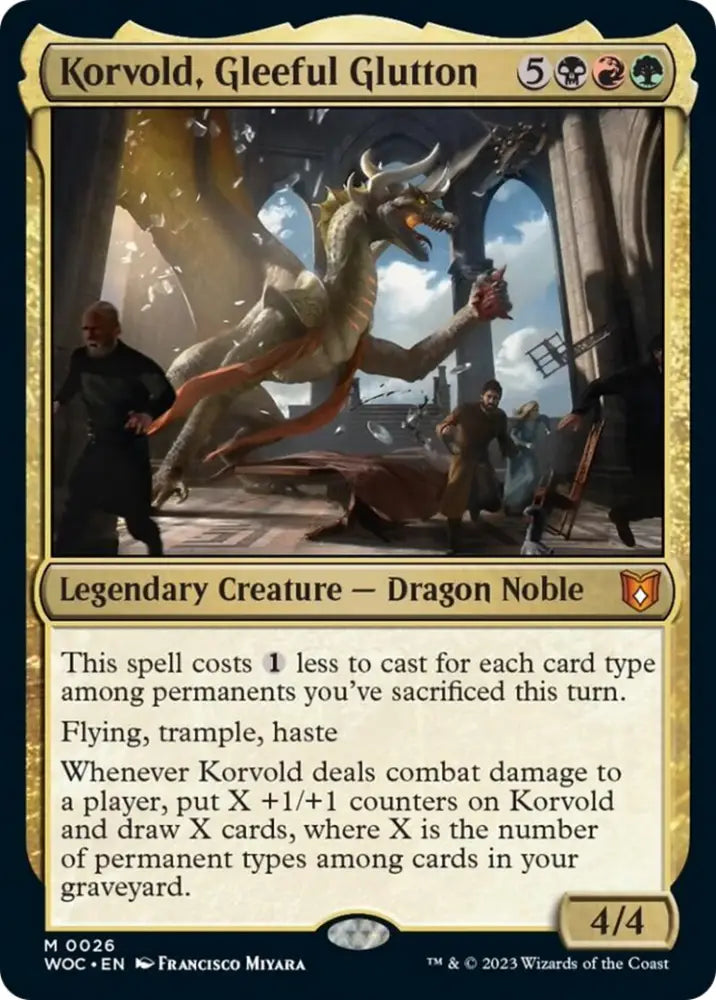 Korvold Gleeful Glutton [Wilds of Eldraine Commander] - MTG Single