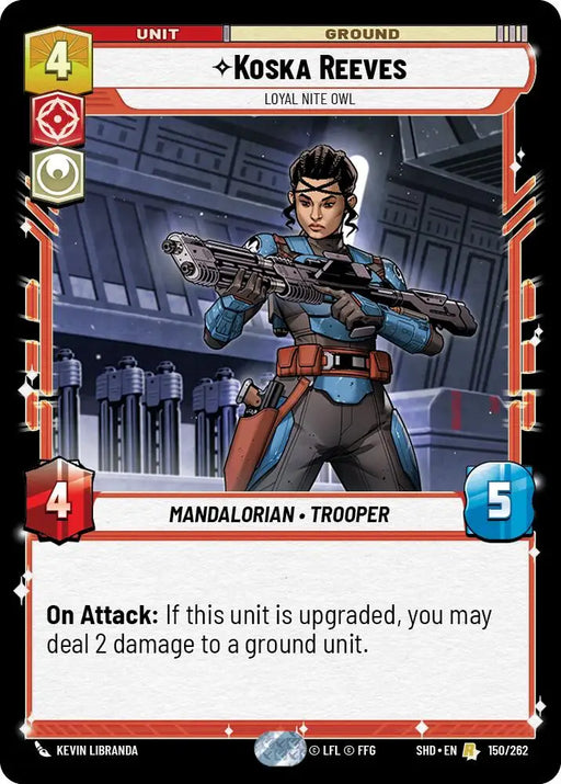 Koska Reeves - Loyal Nite Owl (150/262) [Shadows of the Galaxy] - Star Wars: Unlimited Single