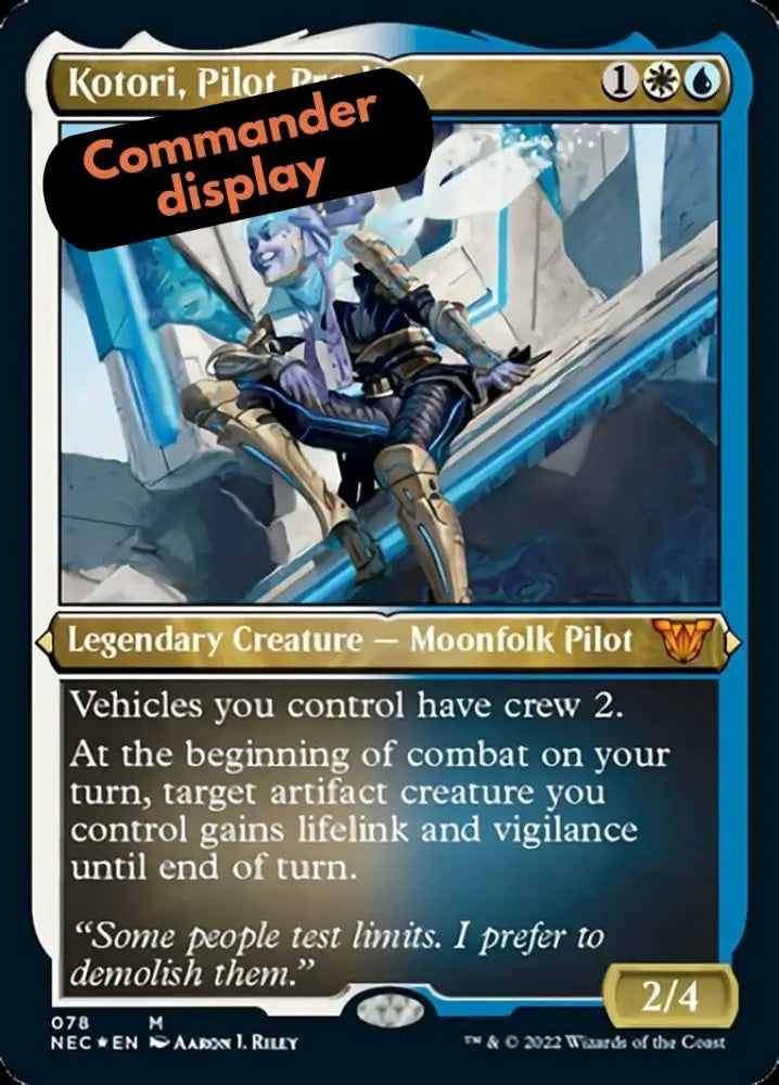 Kotori Pilot Prodigy (Showcase Display Commander) [Kamigawa: Neon Dynasty Commander] - MTG Single